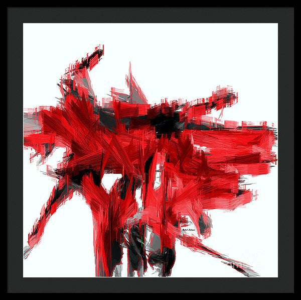 Framed Print - Abstract In Red