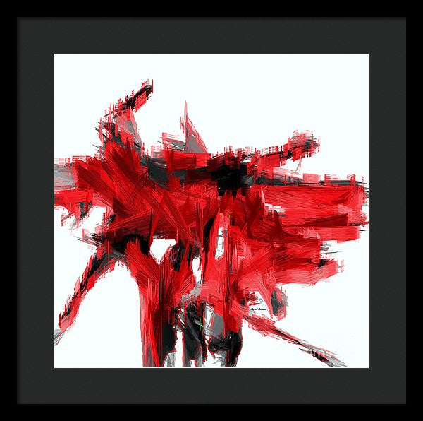 Framed Print - Abstract In Red