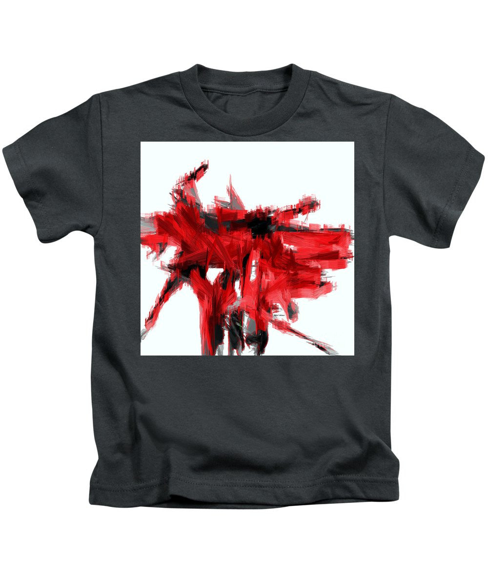 Kids T-Shirt - Abstract In Red