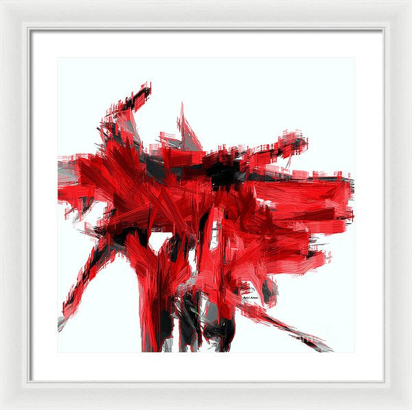 Framed Print - Abstract In Red