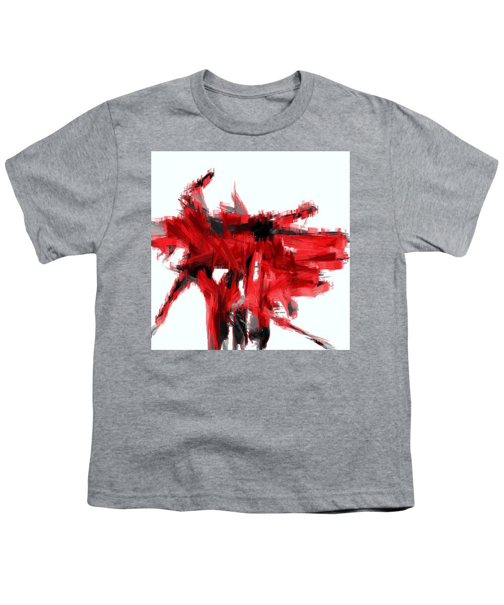 Youth T-Shirt - Abstract In Red