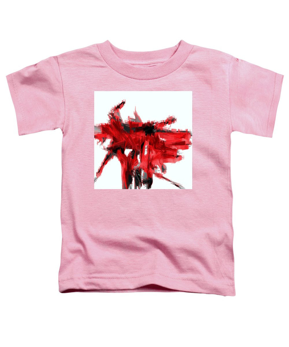 Toddler T-Shirt - Abstract In Red