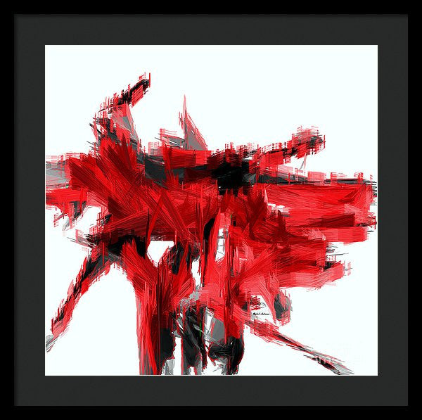 Framed Print - Abstract In Red