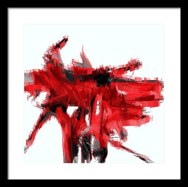 Framed Print - Abstract In Red