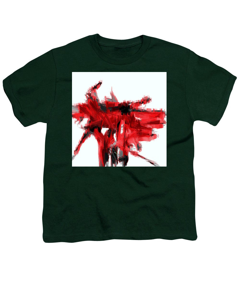 Youth T-Shirt - Abstract In Red