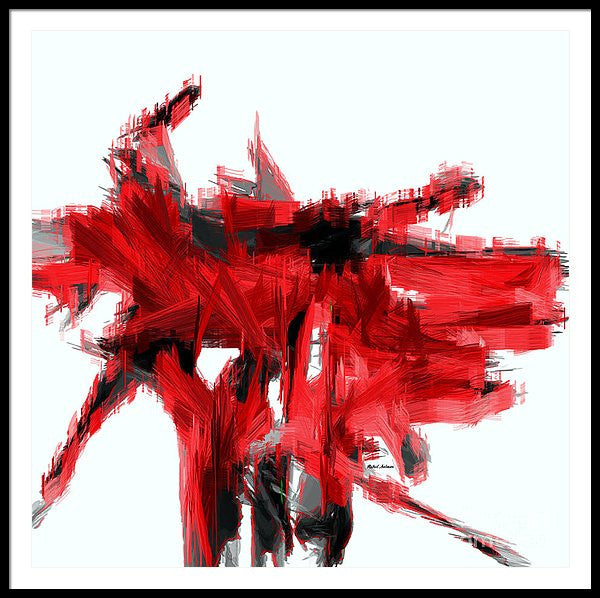 Framed Print - Abstract In Red