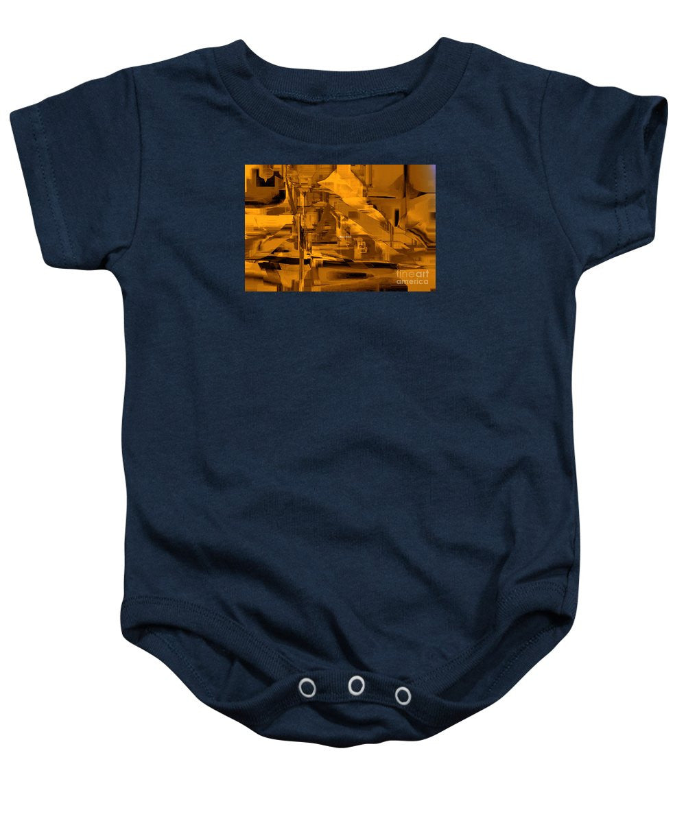 Baby Onesie - Abstract In Sepia