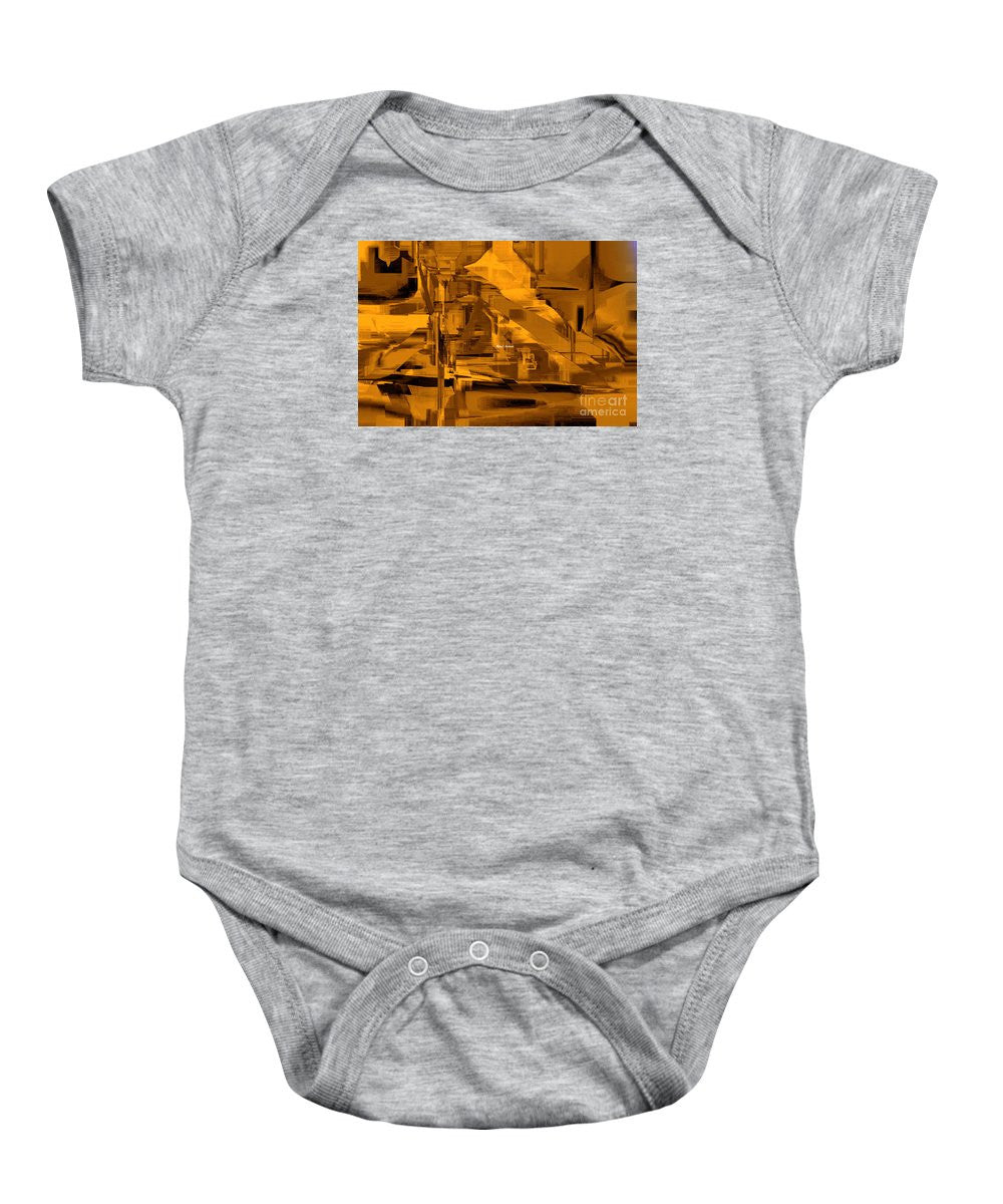 Baby Onesie - Abstract In Sepia