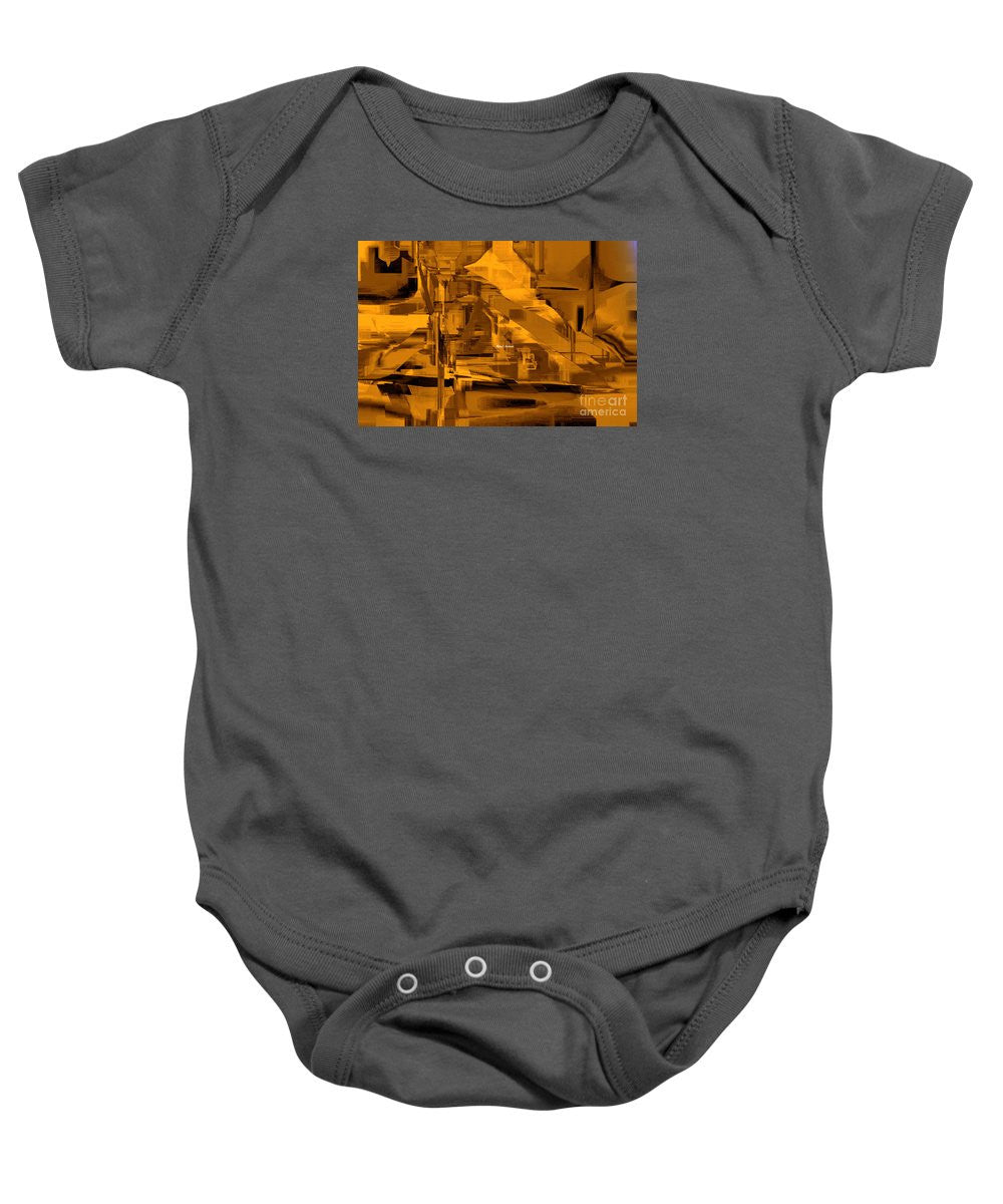 Baby Onesie - Abstract In Sepia