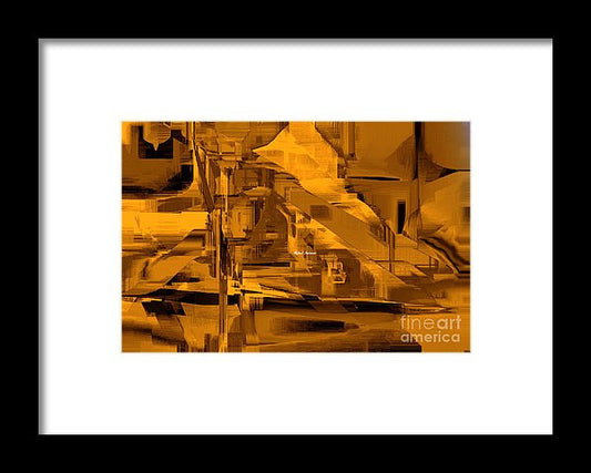 Framed Print - Abstract In Sepia