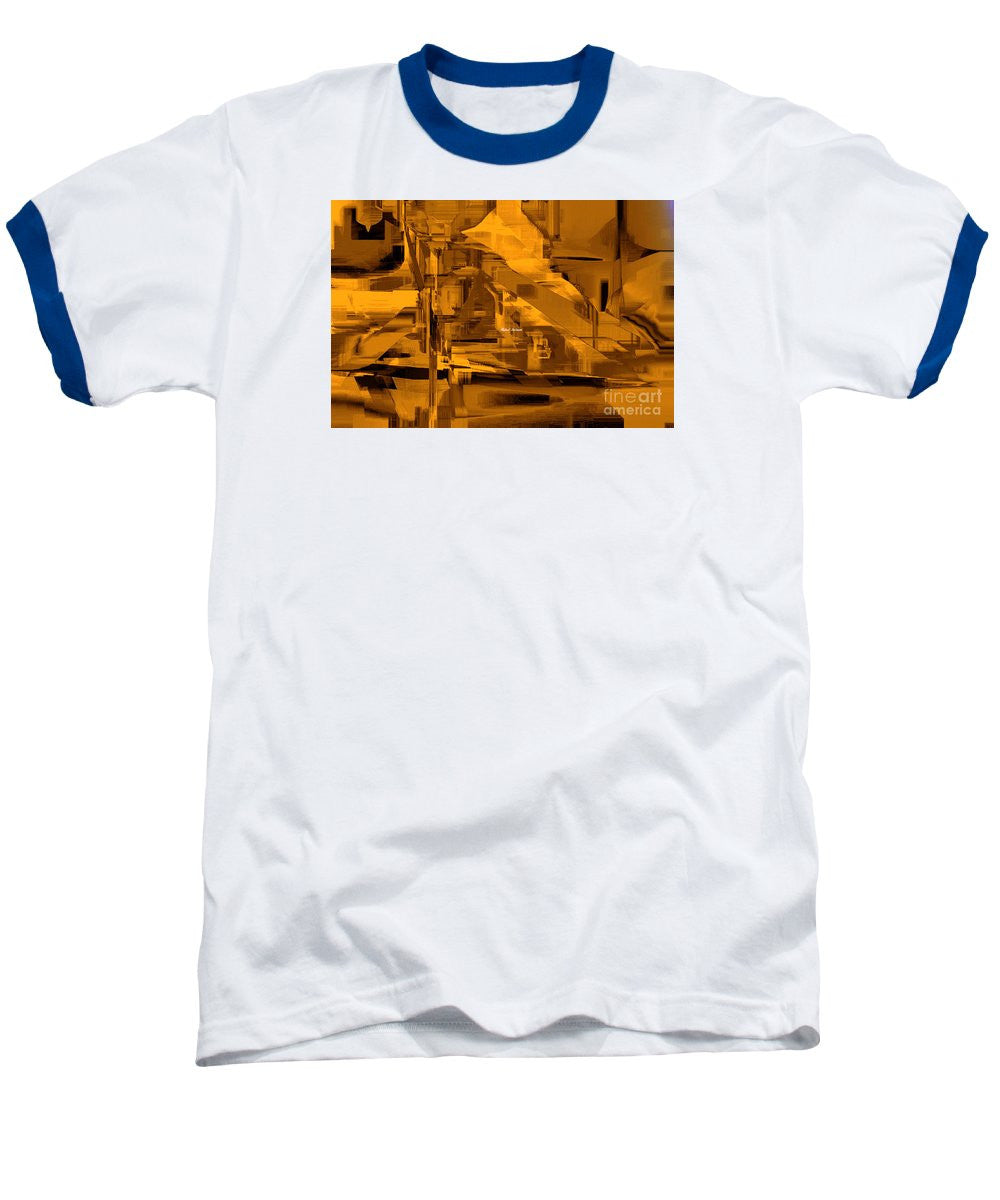 T-shirt de baseball - Abstrait en sépia