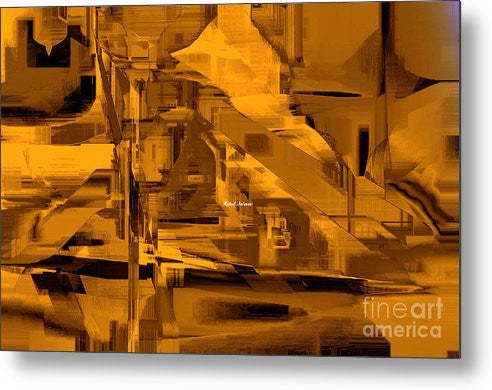 Metal Print - Abstract In Sepia