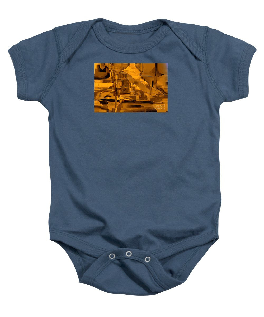 Baby Onesie - Abstract In Sepia