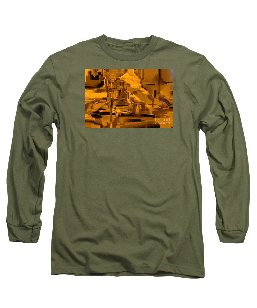 Long Sleeve T-Shirt - Abstract In Sepia