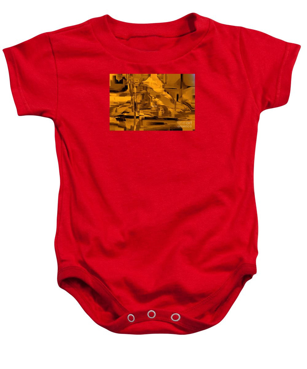 Baby Onesie - Abstract In Sepia