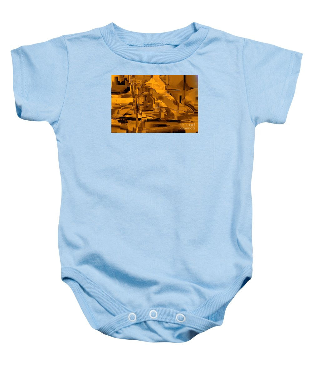 Baby Onesie - Abstract In Sepia