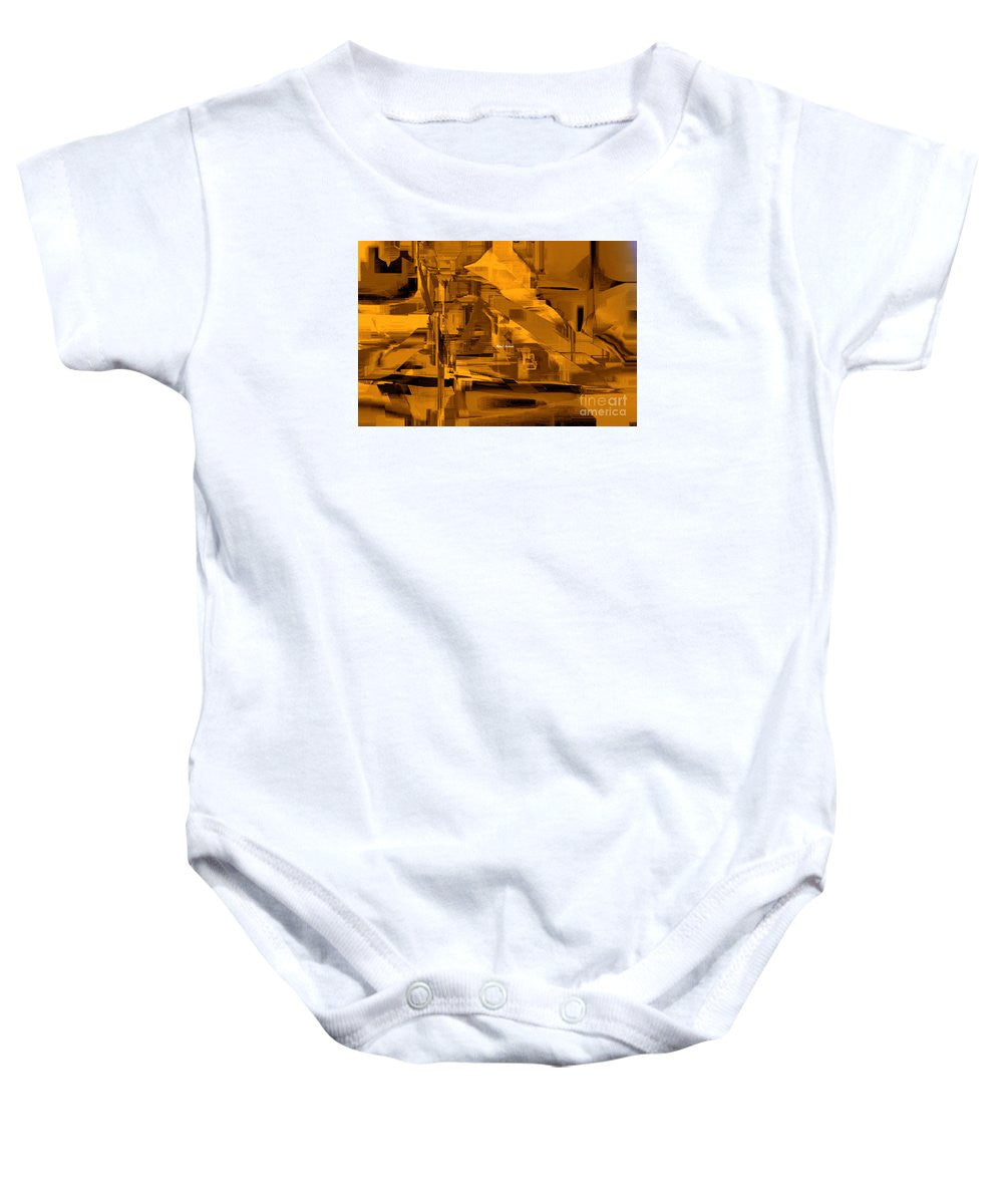 Baby Onesie - Abstract In Sepia