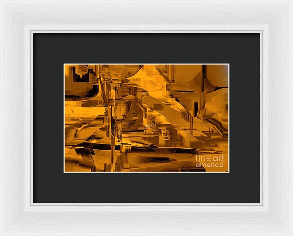 Framed Print - Abstract In Sepia