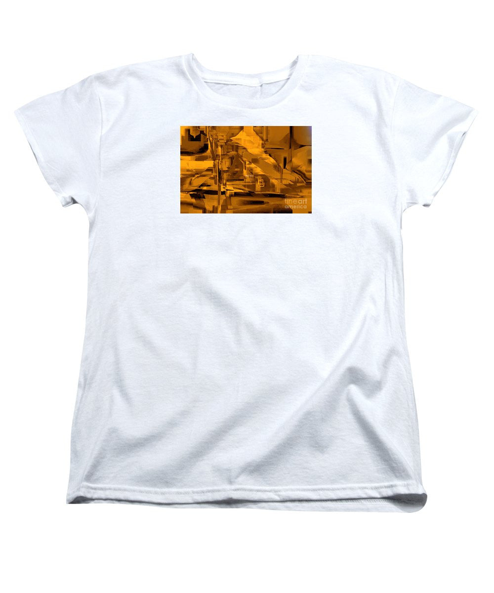 Women's T-Shirt (Standard Cut) - Abstract In Sepia