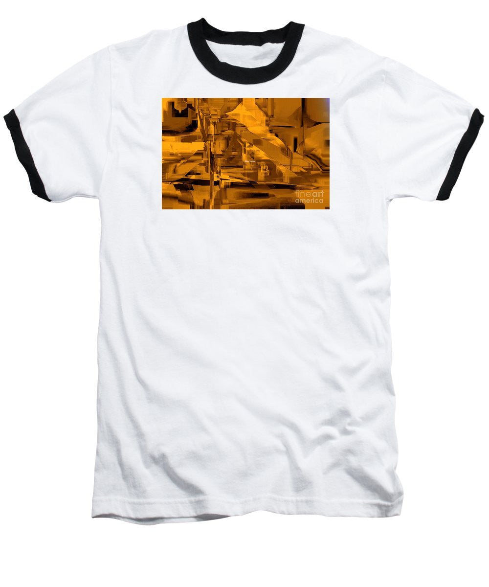 T-shirt de baseball - Abstrait en sépia