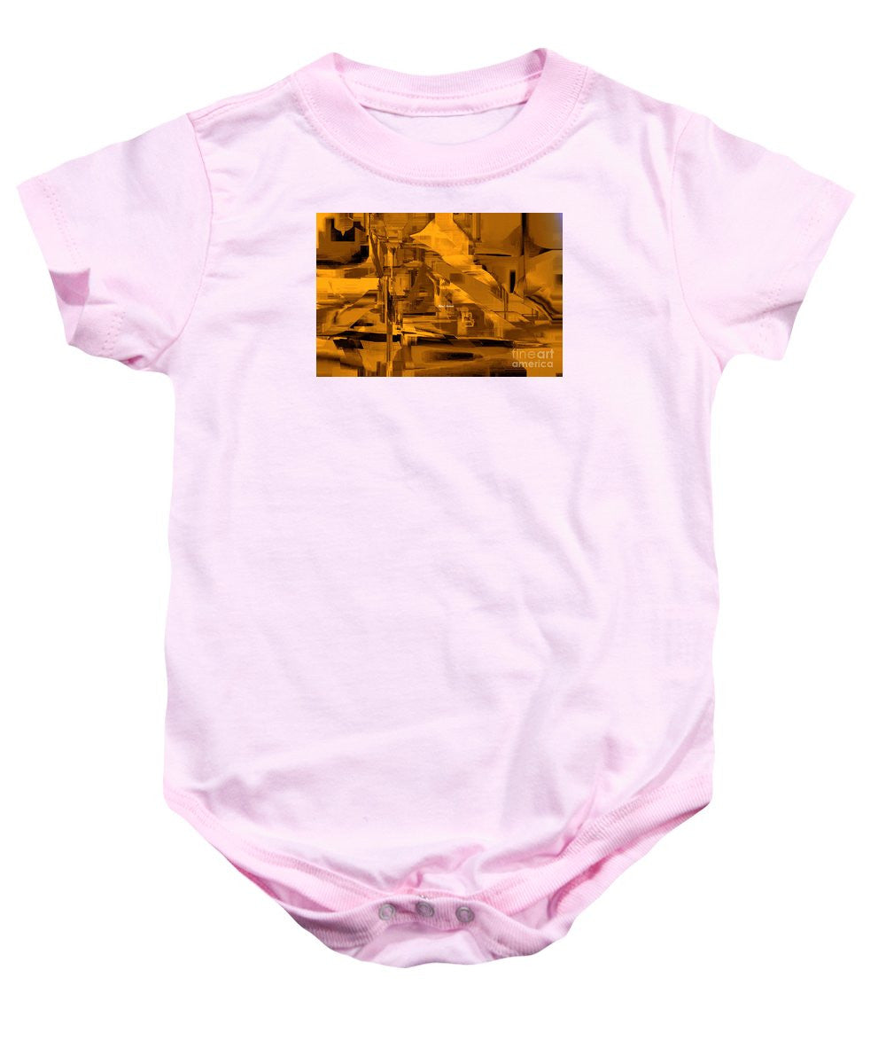 Baby Onesie - Abstract In Sepia