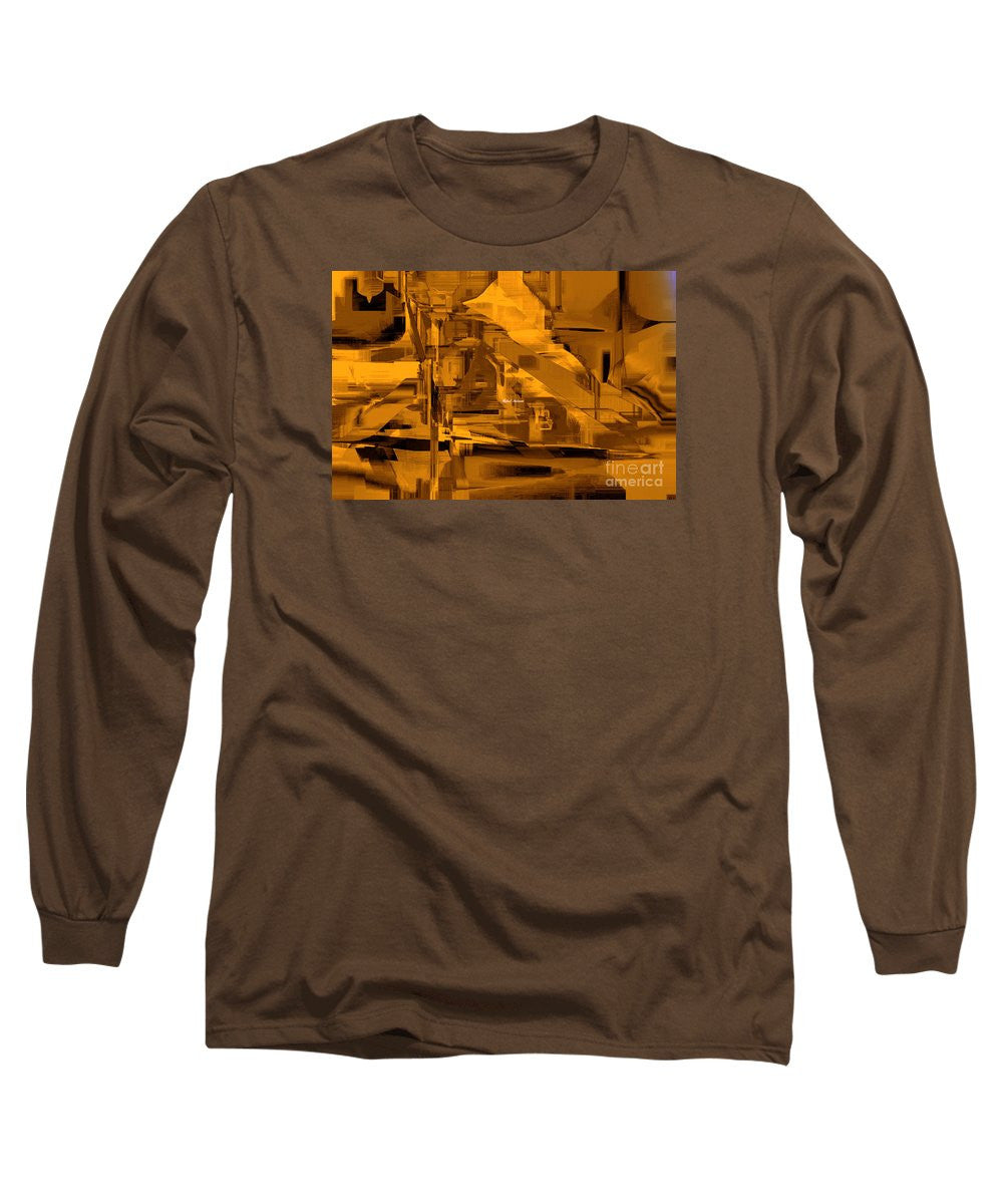 Long Sleeve T-Shirt - Abstract In Sepia