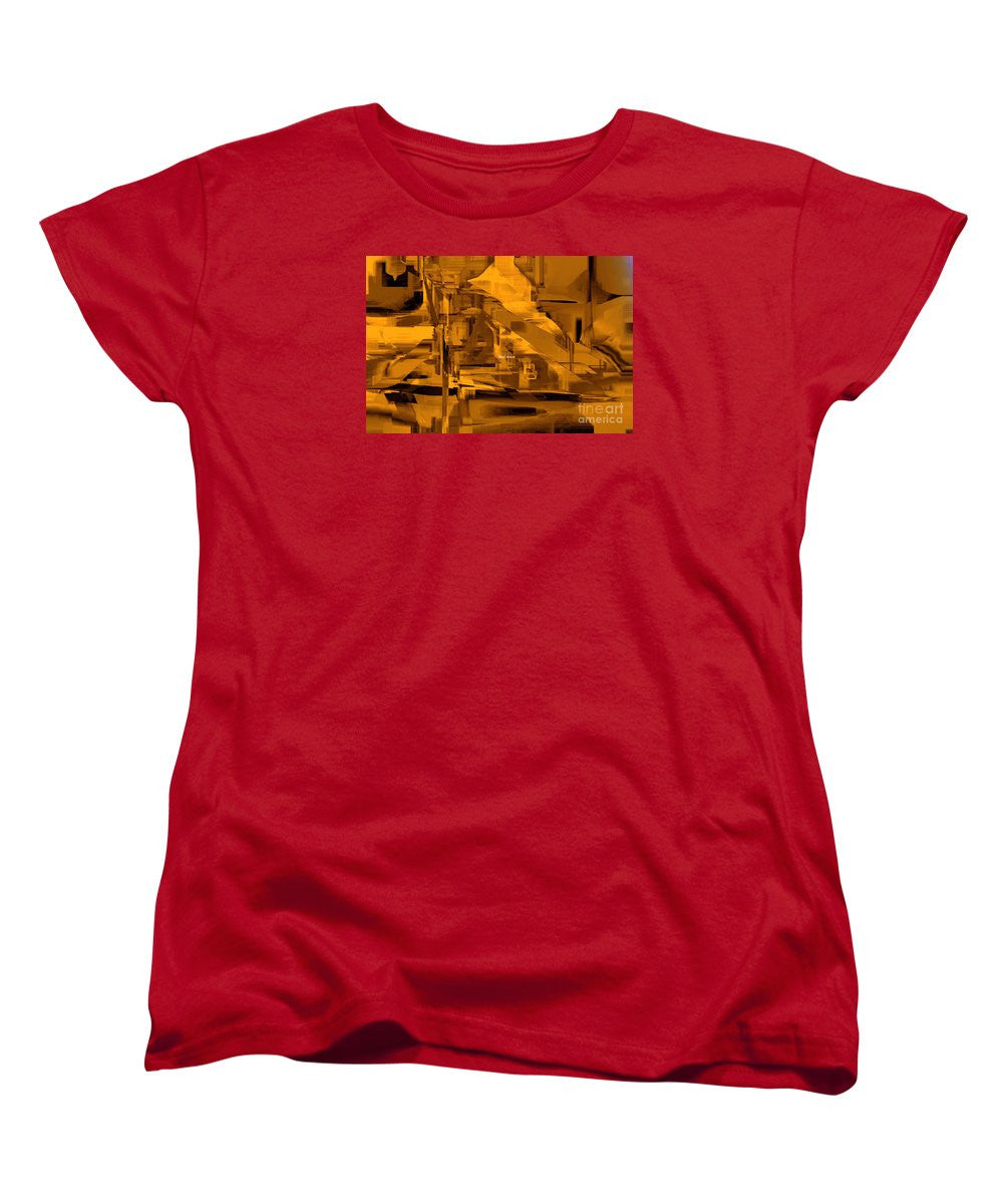 Women's T-Shirt (Standard Cut) - Abstract In Sepia