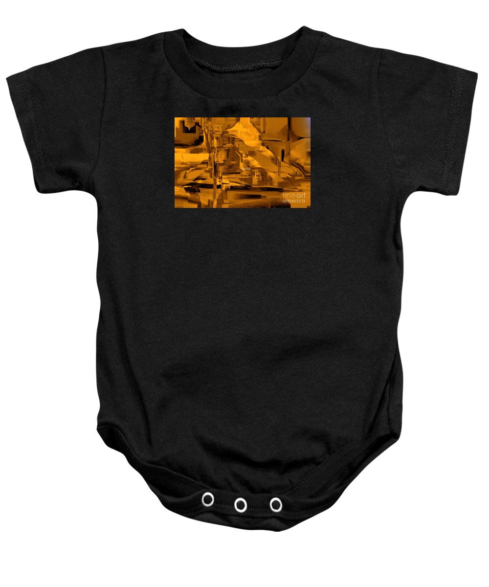 Baby Onesie - Abstract In Sepia