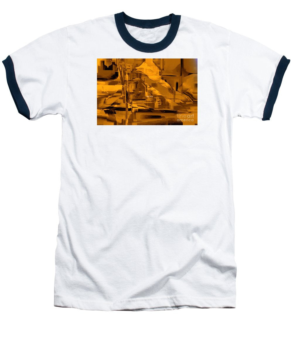 T-shirt de baseball - Abstrait en sépia