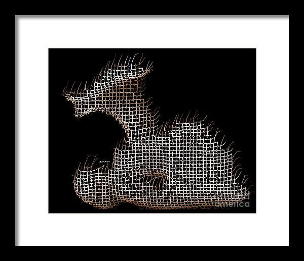 Framed Print - Abstract In The Wired