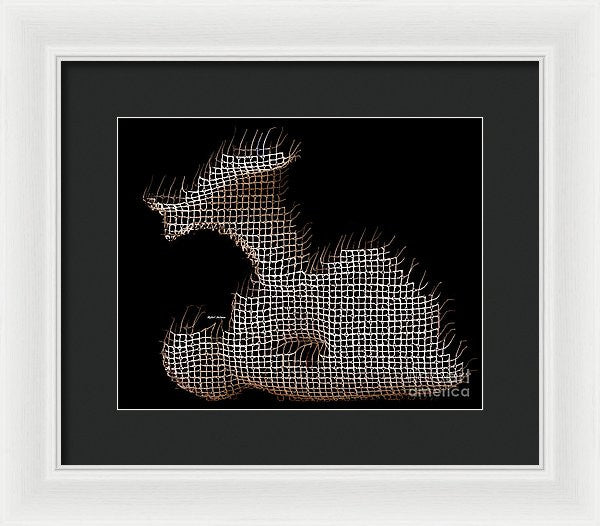 Framed Print - Abstract In The Wired