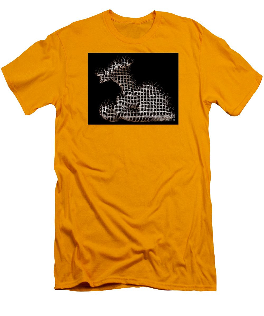 T-shirt pour homme (coupe ajustée) - Abstract In The Wired