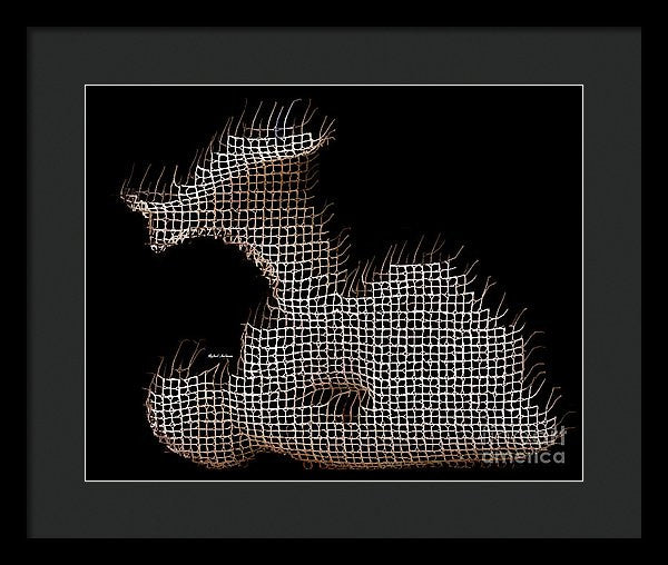 Framed Print - Abstract In The Wired