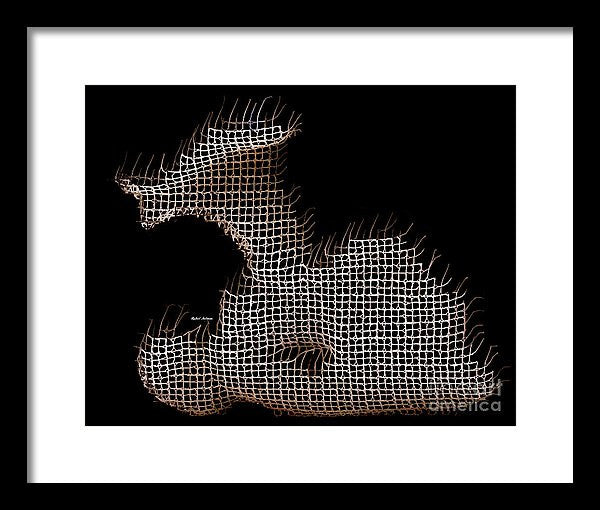 Framed Print - Abstract In The Wired