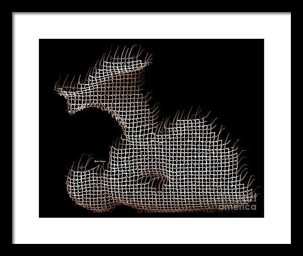 Framed Print - Abstract In The Wired