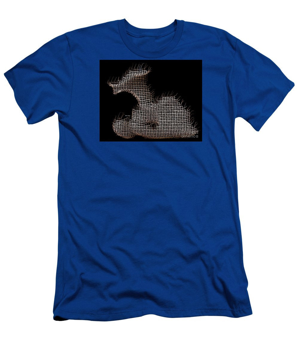 T-shirt pour homme (coupe ajustée) - Abstract In The Wired