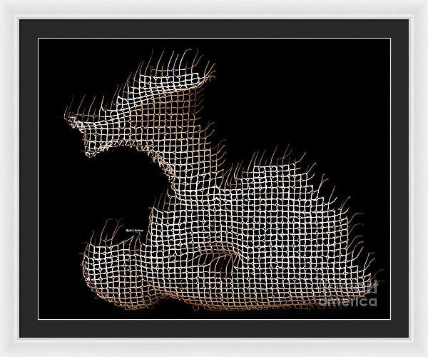 Framed Print - Abstract In The Wired