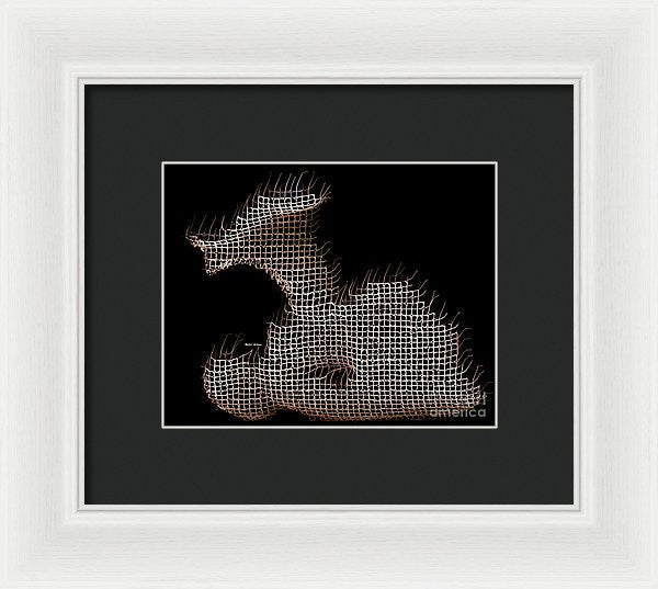 Framed Print - Abstract In The Wired