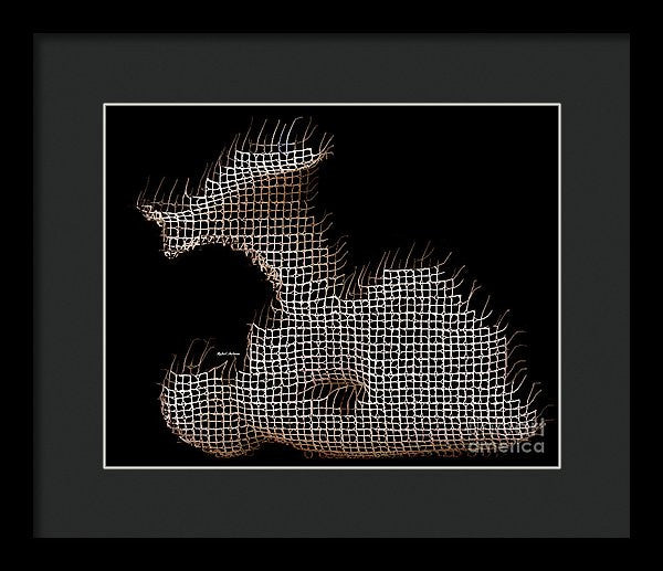 Framed Print - Abstract In The Wired