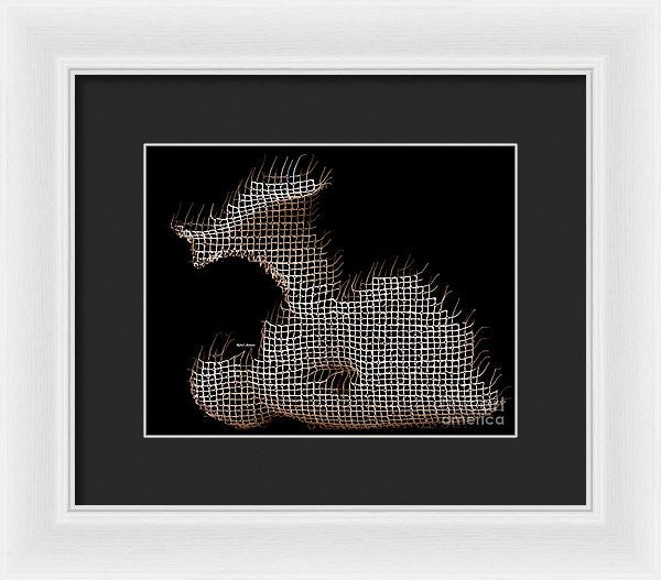 Framed Print - Abstract In The Wired