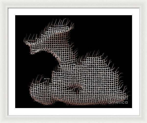 Framed Print - Abstract In The Wired