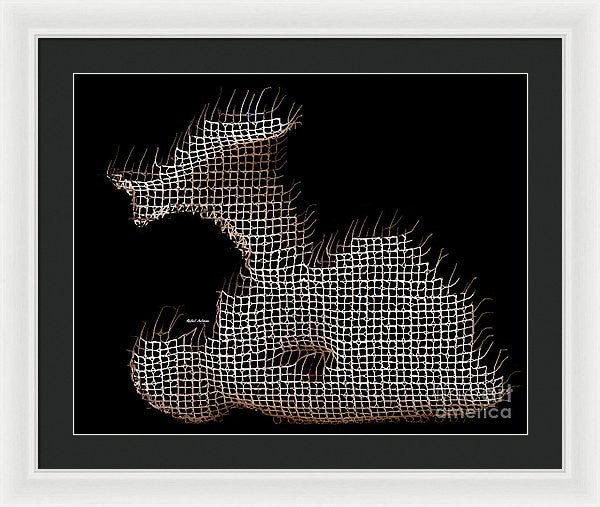 Framed Print - Abstract In The Wired