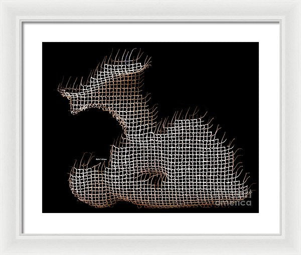 Framed Print - Abstract In The Wired