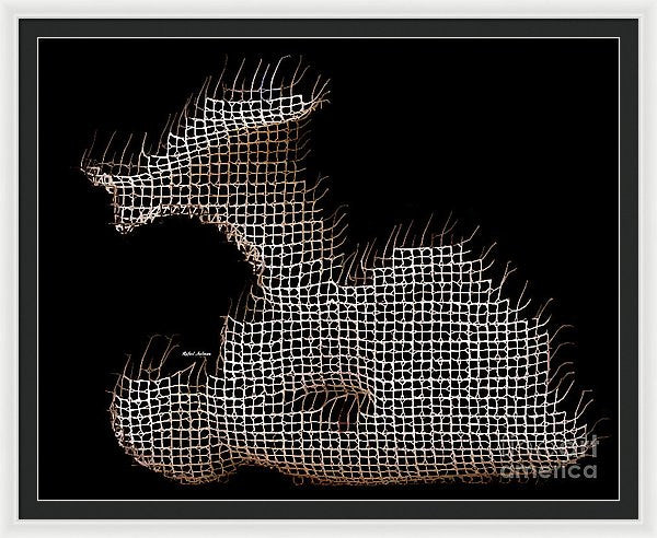 Framed Print - Abstract In The Wired