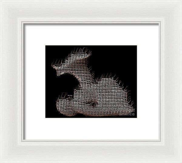 Framed Print - Abstract In The Wired