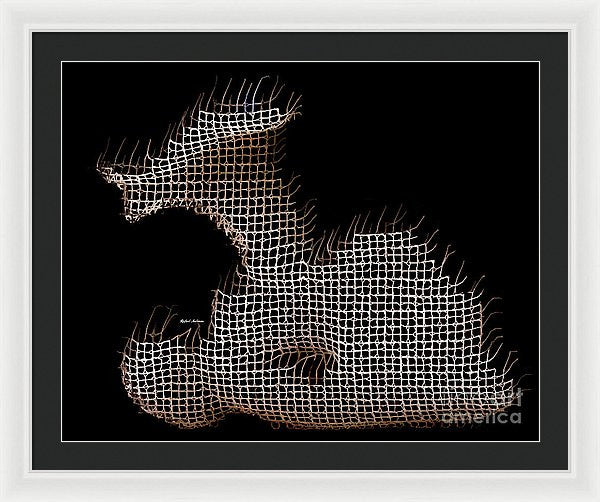 Framed Print - Abstract In The Wired