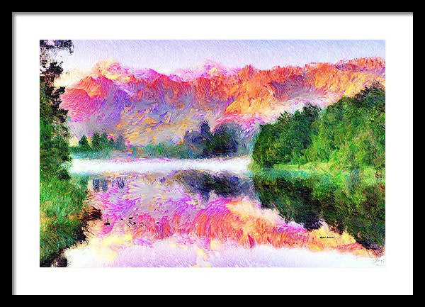 Framed Print - Abstract Landscape 0743