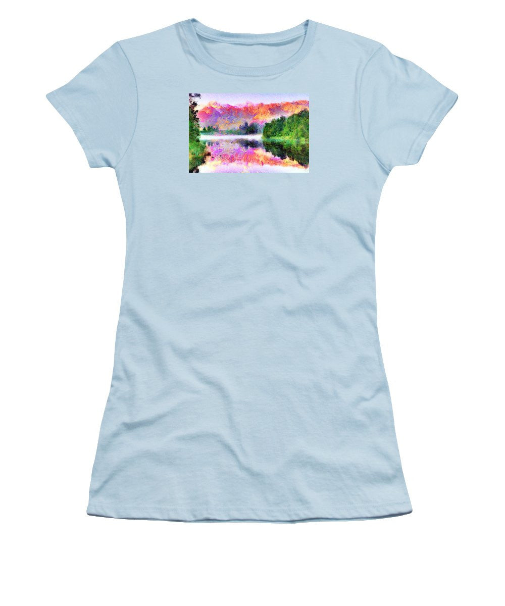 Women's T-Shirt (Junior Cut) - Abstract Landscape 0743