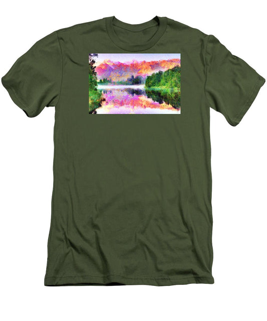 Men's T-Shirt (Slim Fit) - Abstract Landscape 0743