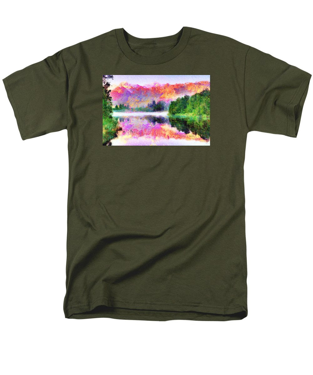 Men's T-Shirt  (Regular Fit) - Abstract Landscape 0743